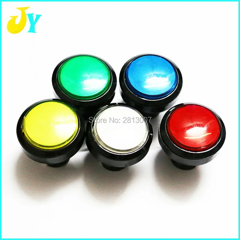 

10 PCS 46mm Illuminated Round Push Button Arcade button switch Round Arcade Video Game Player Push Button Switch