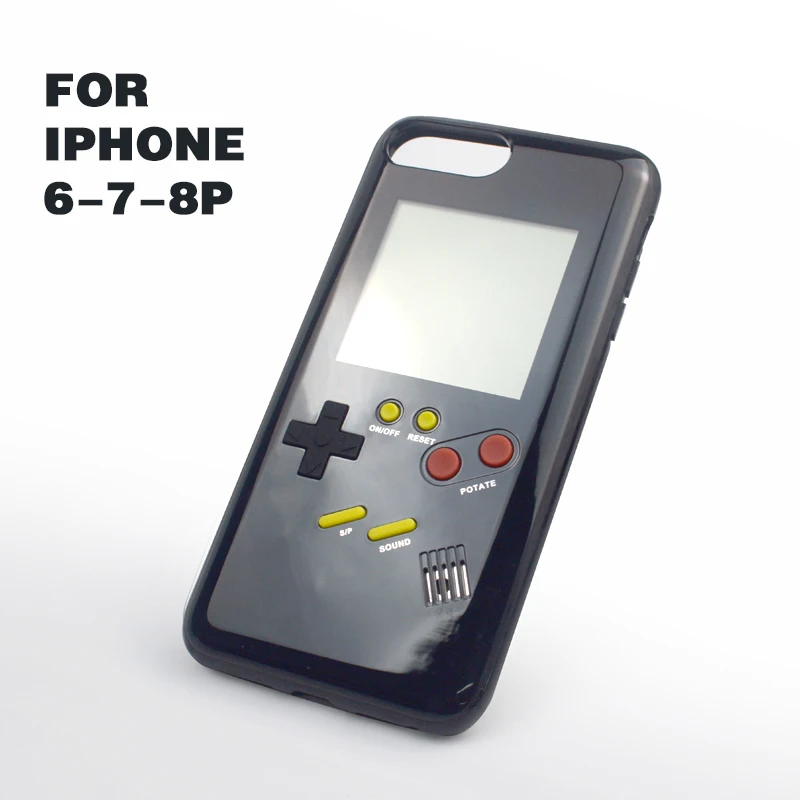 Чехол для телефона с игровой машиной всех цветов для iPhone 6, 7, 8 P, чехол для игровой приставки для iPhone X, 6, 6S Plus, задняя крышка, чехол, новинка - Цвет: black for iphone678P