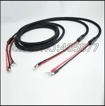 

Hifi audio Speaker Cable 2.5M 1pair Top HIFI speaker cables with bag loudspeaker cable