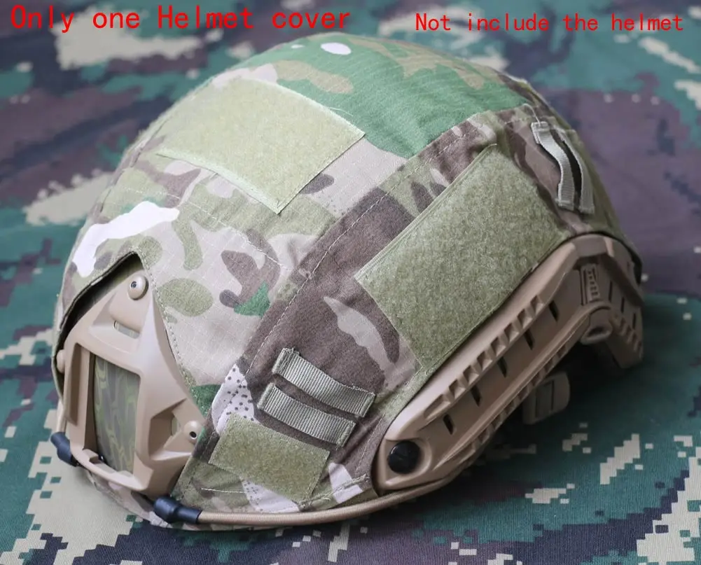 Спорт на открытом воздухе страйкбол Пейнтбол Wargame Тактическое Военное Снаряжение боевой Быстрый охотничий шлем покрытие ткань