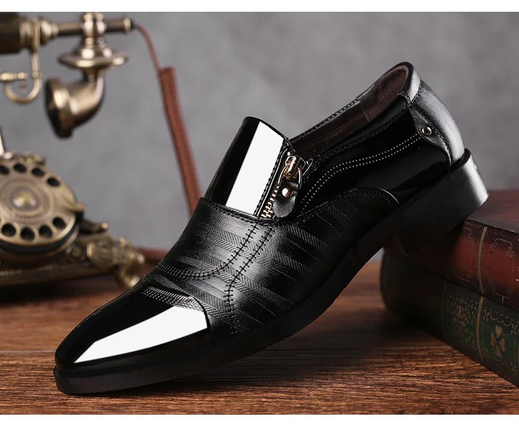 Новая итальянская кожаная обувь Мужские модельные туфли Высококачественные мягкие мужские туфли-оксфорды свадебные туфли в деловом стиле Повседневная обувь на плоской подошве