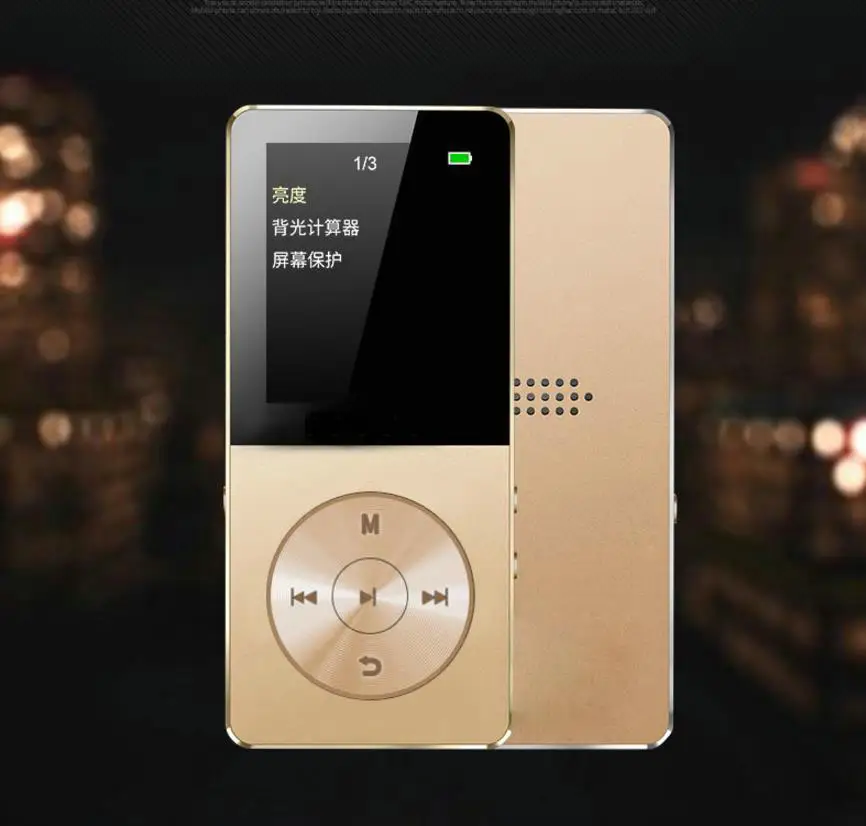 Оригинальный HiFi Металл ультратонкий MP3 MP4 музыкальный плеер Встроенный динамик 16