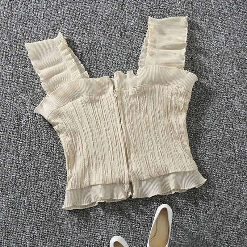 Women Solid Color Crop Tank Top Vest Fashion Breathable for Summer Beach Party NYZ Shop