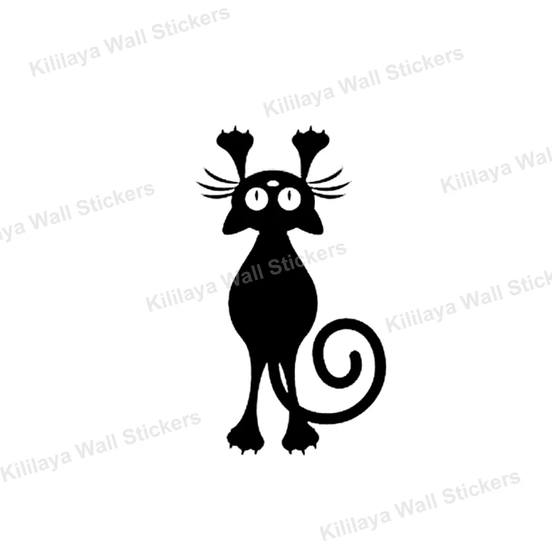 3pcs lot kitten cat hanging light switch decal wall sticker