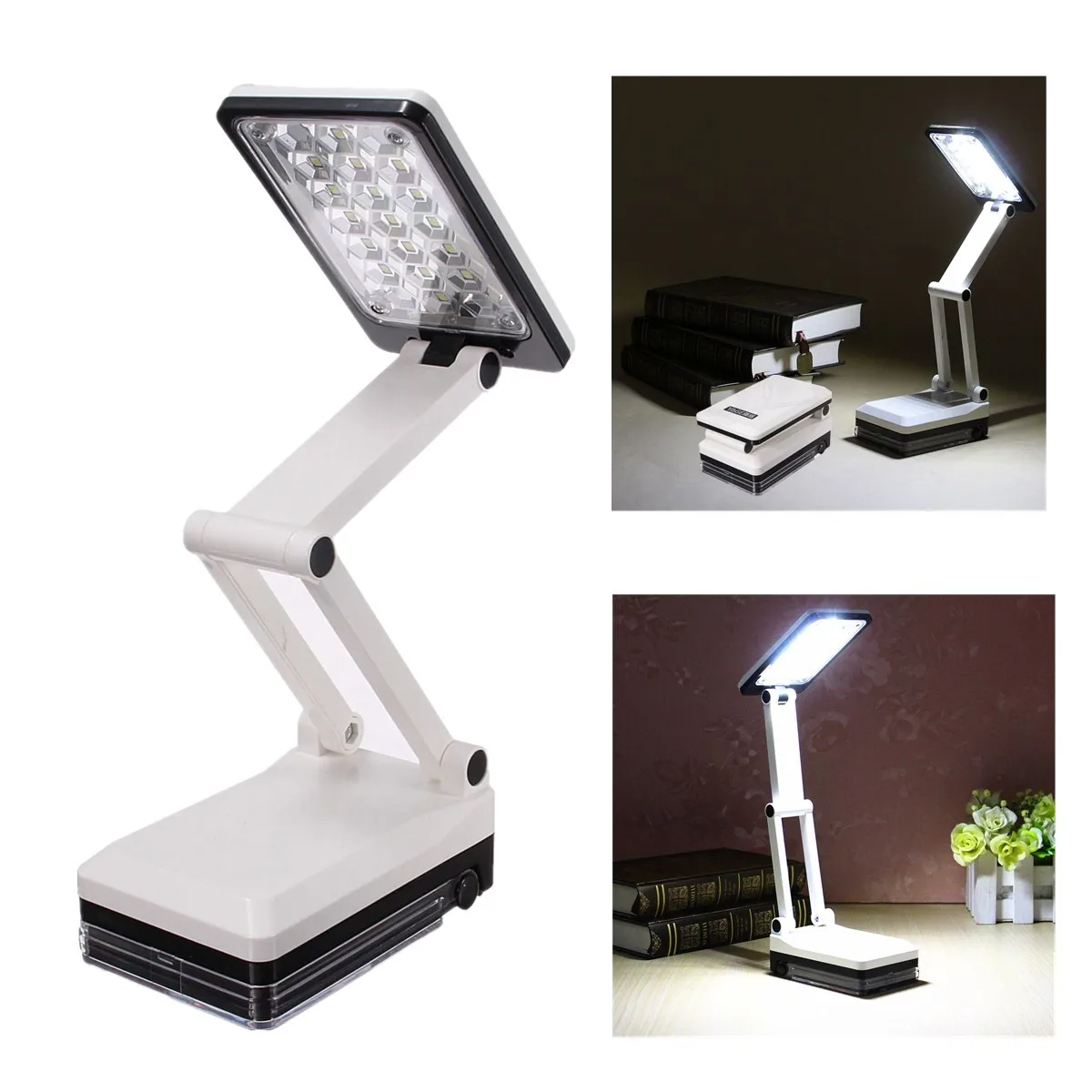 Comprar Lámpara de escritorio LED recargable con enchufe de EE. UU. portátil de 110 220 V AC luz