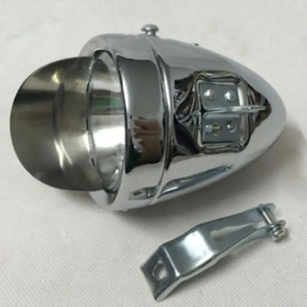 

Sale Metal Chrome Bike Bicycle Led Headlight Front Fog Light Head Lamp Vintage #