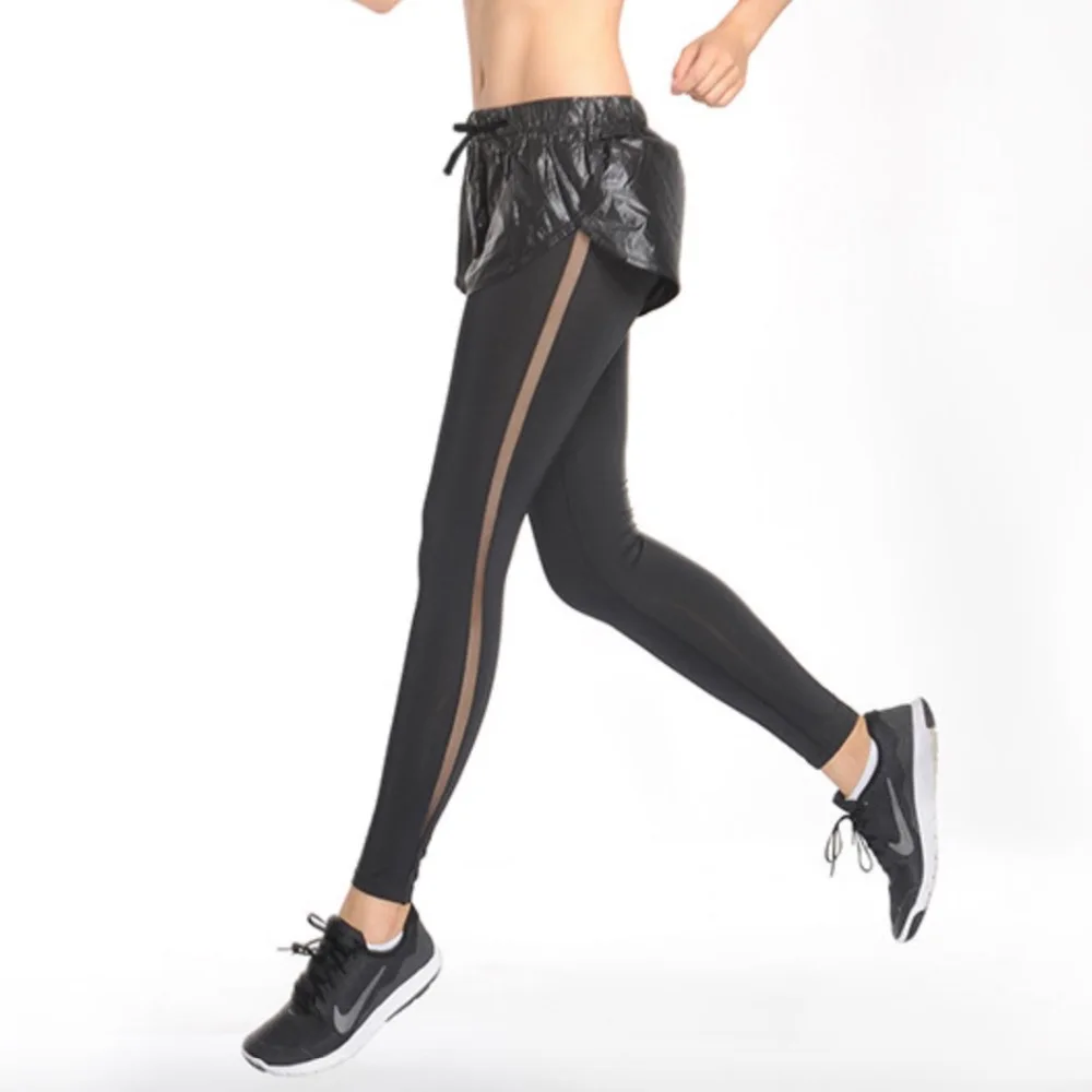 running tights with mesh panels