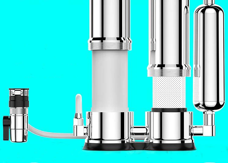 Фильтр для воды/3 ступени столешницы водопроводной фильтр/304 очиститель воды из нержавеющей стали с прямым раствором воды