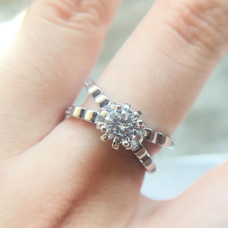 DODO Unique Design Intertwined Flower Crown Ring For Women Wedding Ring Cubic Zirconia Bud Cross Rings Bijoux Anel Anillos YR285 (2)