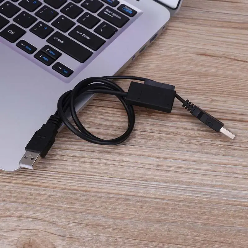 Адаптер для синхронизации данных с SATA на USB 2 0 7 + 6 контактов 480 Мбит/с|slimline sata|sata to usb