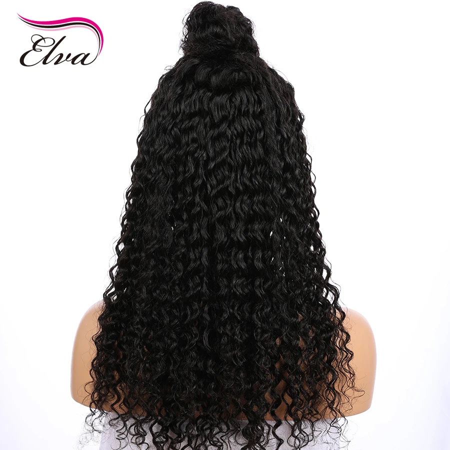Elva Glueless150% плотность 13*6 человеческие волосы парик с волосами младенца для черных женщин бразильские волосы remy Предварительно выщипанные волосы