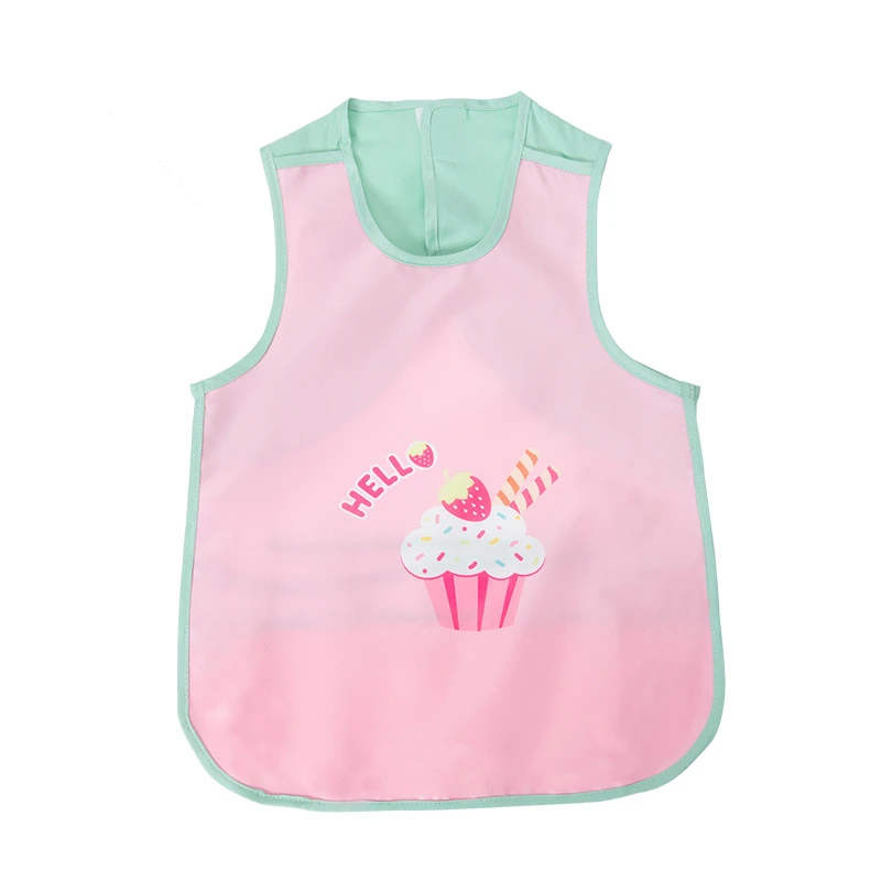 Kocotree брендовый креативный Детский милый Рабочий Фартук с рисунком робота Zakka Кухонный Фартук с карманом для приготовления пищи и выпечки - Цвет: Pink cake