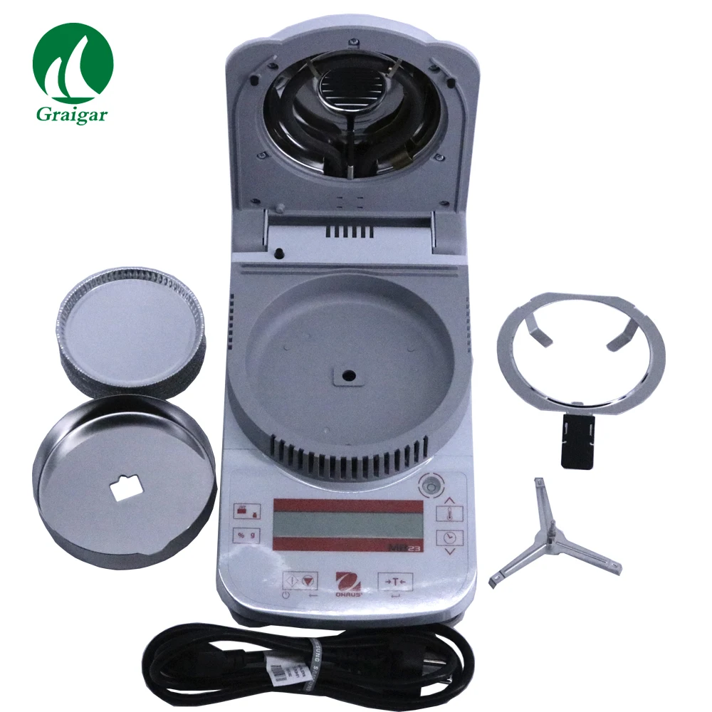 

MB23 Non-Glass Infrared Heating Grain Moisture Tester 0.01g Readability 110g Range