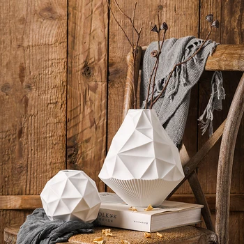 

Party Decor Vase Abstract Minimalist Flower Vase Racks Nordic Flower Ornaments Irregular Geometry Vase Home Decor Accessories