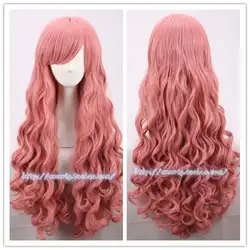 Токио стиль Vocaloid для женщин Мегурине лука косплэй парик розовый длинные волнистые волосы Ruizu ролевые игры парик костюмы