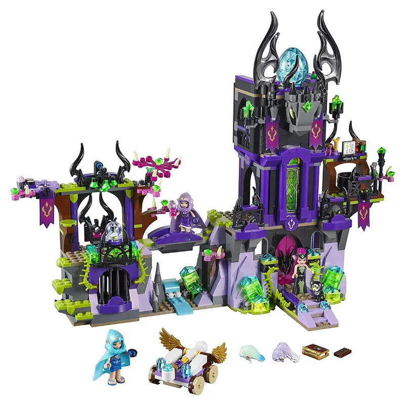 

10551 BELA Elves Series Ragana's Magic Shadow Castle Model Building Blocks Enlighten Figure Toys For Children Compatible Legoe