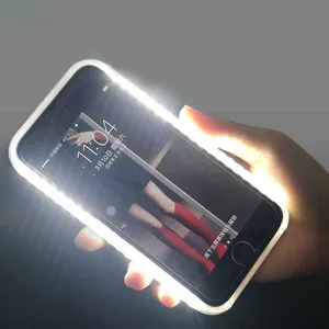 Image 4 - Iphone 7 8 X için 6s artı 11 Light Up selfie flaş telefon kılıfı 12Promax iphone XSMAX XR XS telefon kılıfı