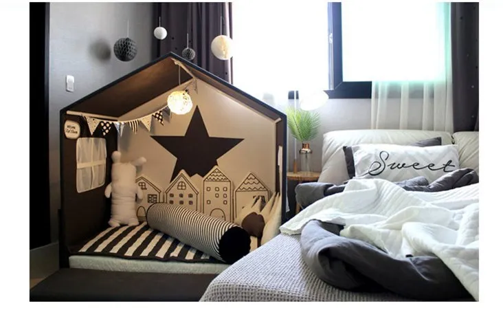 4pcs Set Baby Kids Bed Bumper Crib Cot Cotton Pillow Cushion Around Children's Room Decor Decorations Mattres Bedding Protector  5