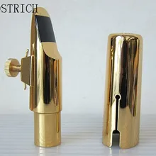 Стиль популярный металлический альт саксофон мундштук для саксофона-тенора золото 7 модель позолоченный