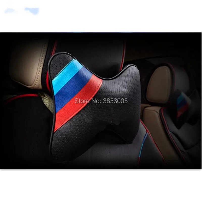 cheap Car Auto Seat Neck Rest Black Seat Headrest Cushion FOR BMW E46 E52 E53 E60 E90 E91 E92 E93 F30 F20 F10 F15 F13 M3 M5 M6 X1 X3