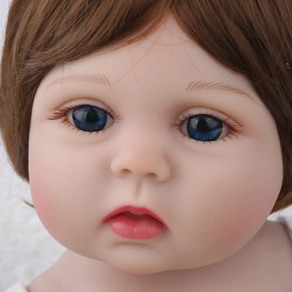 NPK Кукла Reborn Baby DOLL Дети Девочка полный винил подарок на день рождения Lucy Игрушки для ванны Новорожденные силиконовые Милые Boneca DIY reborn bebe