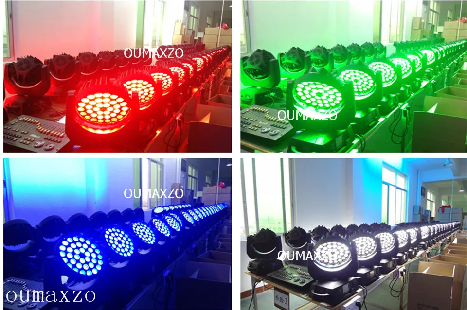 Luz em Movimento 4 Pçs e lote & Flightcase 36 10 w 36 1 Zoom Levou da Cabeça Rgbw 4in 10 w 4in 1 Rgbw Cree Led Zoom Moving Head Wash dj Americano 5 4 pçslote & flightcase 36*10 w 36