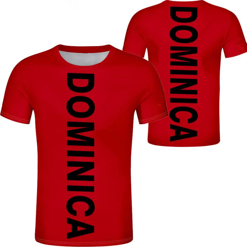 Мужская молодежная Повседневная футболка для мальчиков с надписью DOMINICA dma nation flag