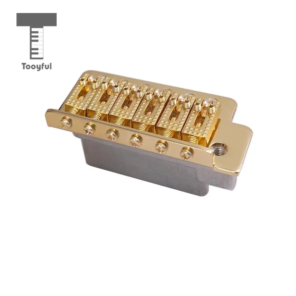 Tooyful 6 String Electric Guitar Roller Saddle Tremolo Bridge System with Whammy Bar for ST SQ