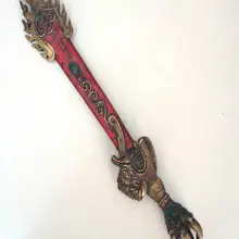 Нежная медная ручка в китайском античном стиле красного буддийского оружия пестик