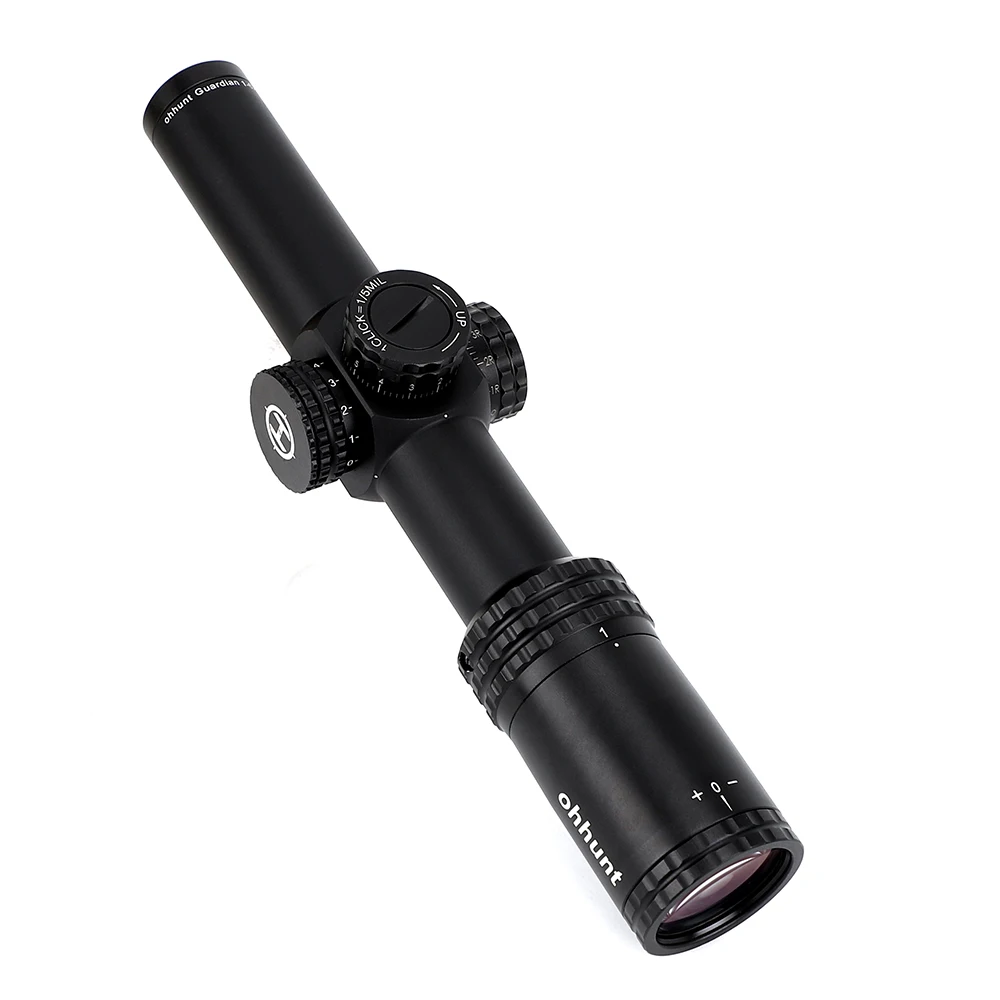 Ohhunt Guardian 1-6x24 ИК компактный прицел оптические прицелы стекло Сетка красный свет с башенками сброс Тактический стрельба прицел