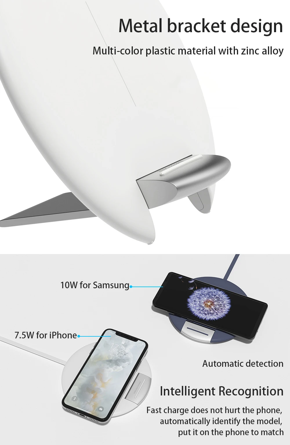 PORTEFEUILLE For Xiaomi Qi Wireless Charger 10w For ipad Pro Stand For iphone 8 XS Accessories Chargeur induction For Samsung s9 (1)