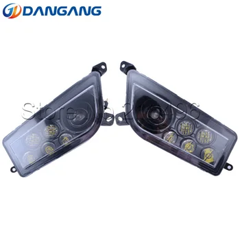 

Black&Chrome Left & Right Hand LED Headlight Kit For 2014-2016 Polaris RZR XP 1000, 2015-2016 RZR 900, 2016 RZR XP TURBO
