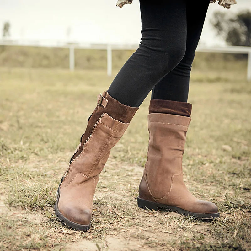 Original Handmade Genuine Leather Belt Buckle Boots Martin Boots Decoration Personality High Boots