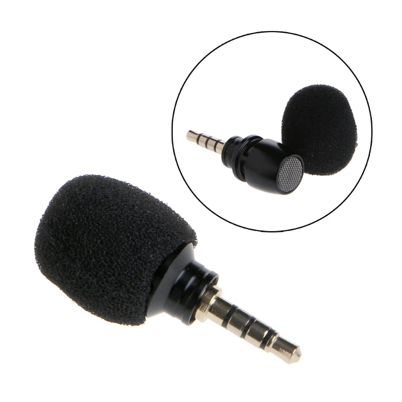 

OOTDTY Mini Mic Cellphone Smartphone Portable Mini Omni-Directional High Sensitivity Mic Microphone for Recorder for Smartphone
