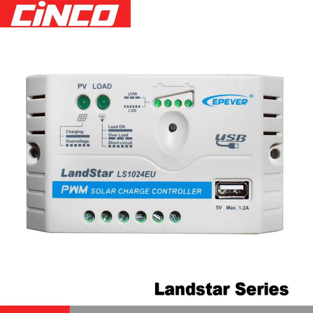 

12V 24V LS0512EU LS1210EU LS1024EU LS2024EU LS3024E 5A 10A 20A 30A Solar Charge Controller PV Solar Panels Charger Regulator