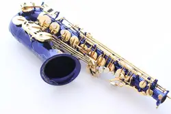 Саксофон инструмент R54 EB-без каблука альтсаксофон Синий Серебряный ключ музыкальный инструмент Best Бесплатная UPS/DHL