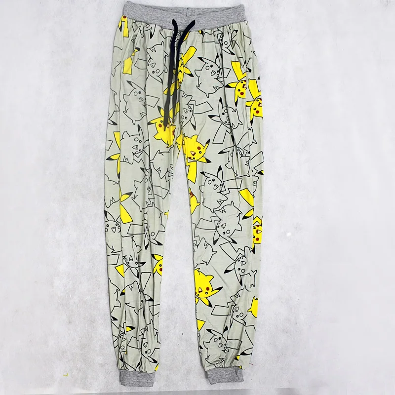 Go брюки PIKACHU Lounge пижамы для бега трусцой Sweatpant Слаксы шнурок брюки Косплей суперзвезда город - Цвет: Pikachu Pants