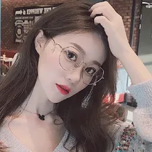 Ретро металлический неправильный многоугольник, оправа для очков, Женский Бренд, модный дизайн, пятиконечная звезда, кулон, Литературная оправа для очков