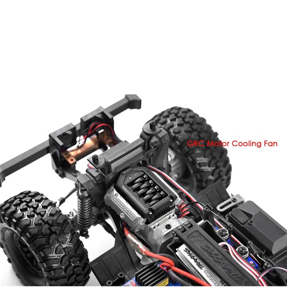 Имитация F11 V8 5,0 радиатор двигателя для 1/10 RC Гусеничный автомобиль TRAXXAS TRX-4 встроенный 13000 об/мин высокоскоростной двойной вентилятор