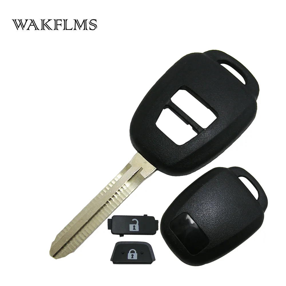 WAKFLMS 10pcs 2  3  4 Buttons Car Key Case Remote Shell Keyless Accessories For Toyota Only Shell No Board No Chip (4)