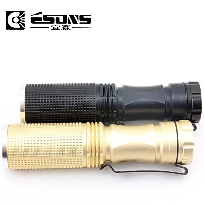 Mini Torch LED Aluminum Alloy Long range Condenser Flashlight Outdoor
