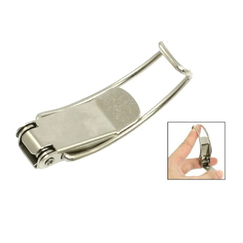 

VSEN Hot 4 Pcs Box Chest Case Spring Loaded Sillver Tone Draw Toggle Latch