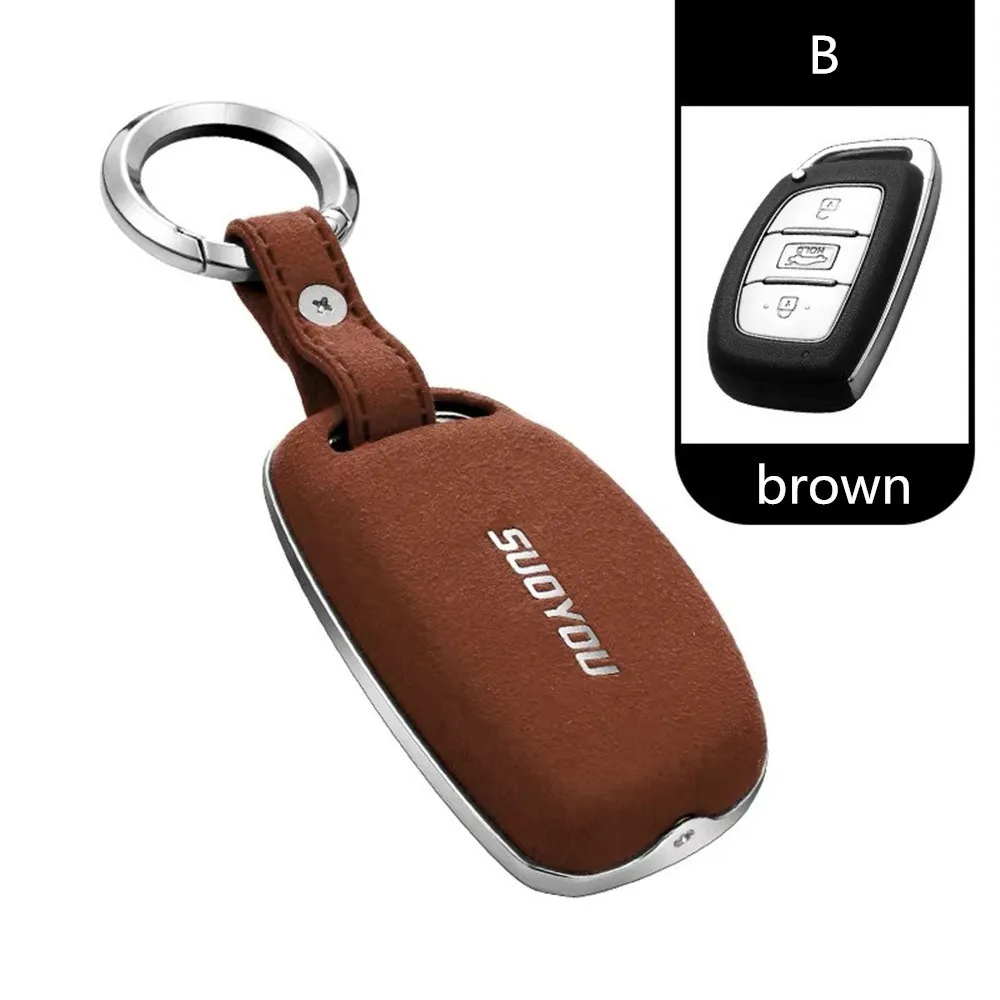 

Car Key Cover Galvanized Alloy For Hyundai IX25 IX35 I20 I30 I40 hb20 Santa Fe Creta Solaris 2017 KONA Encino 2018