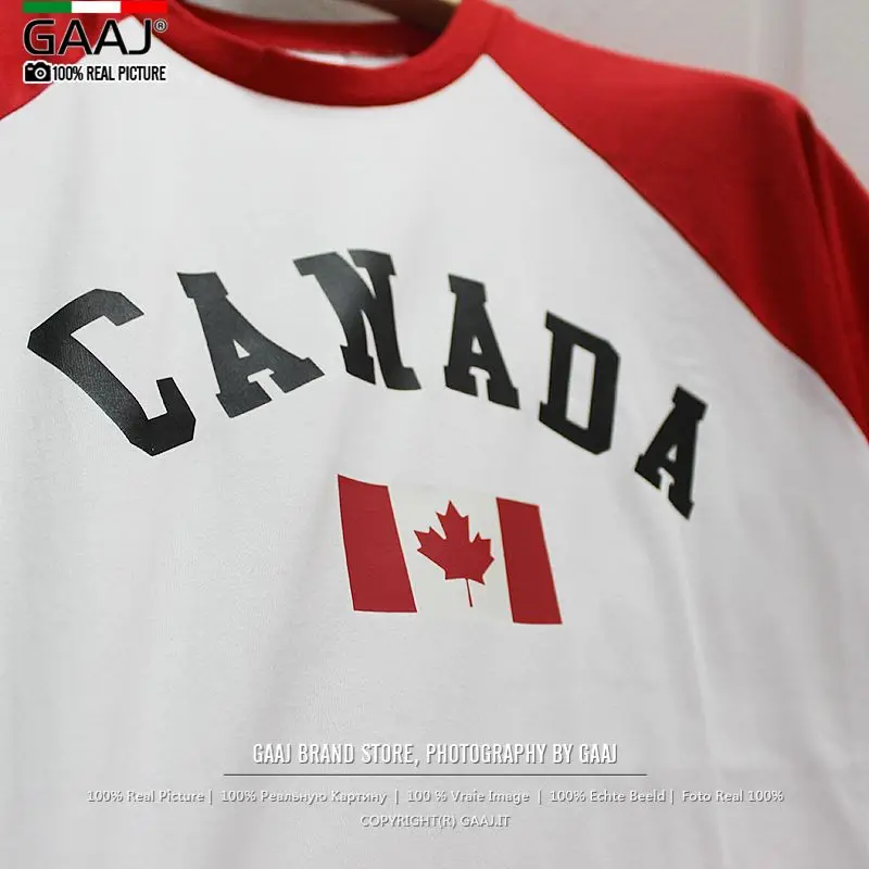 Футболка унисекс с принтом канадского флага модная уличная одежда надписью