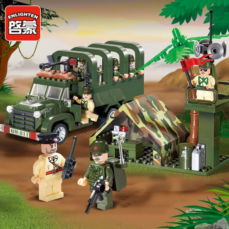 Enlighten Military Series Troop carrier Building Blocks set Bricks Construction Toys For Children Gift 811 Legoegoly Enlighten Military Series Troop carrier Building Blocks set Bricks Construction Toys For Children Gift 811 Legoegoly