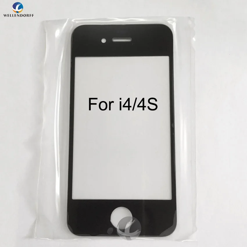 

Front Glass For iPhone 4 4S Touch Panel Glass Lens Touch Screen Without Digitizer Touch Flex Replacement AAA 100% Tested