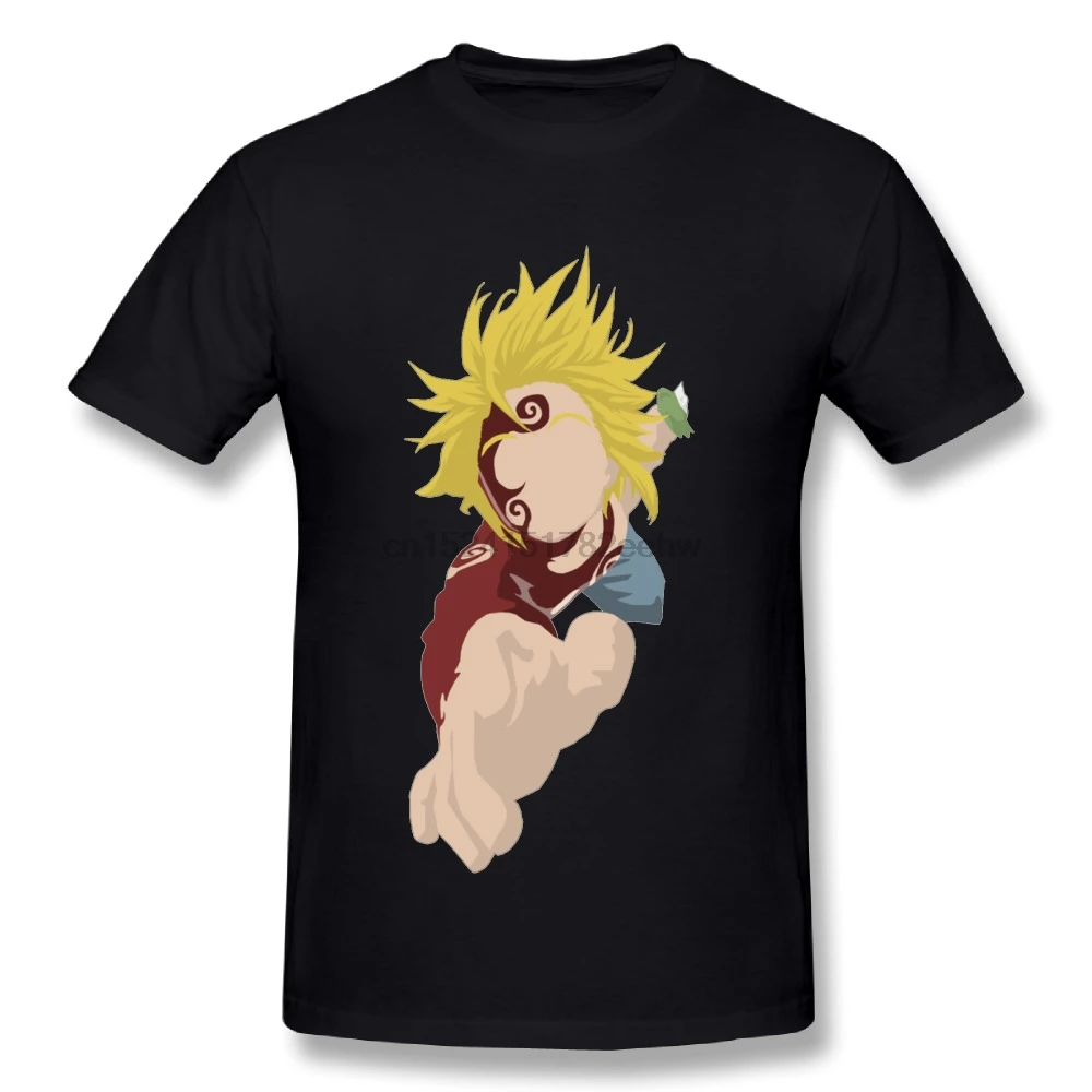 Простые футболки с графикой Seven Deadly sinds Meliodas для мальчиков бесплатная доставка |
