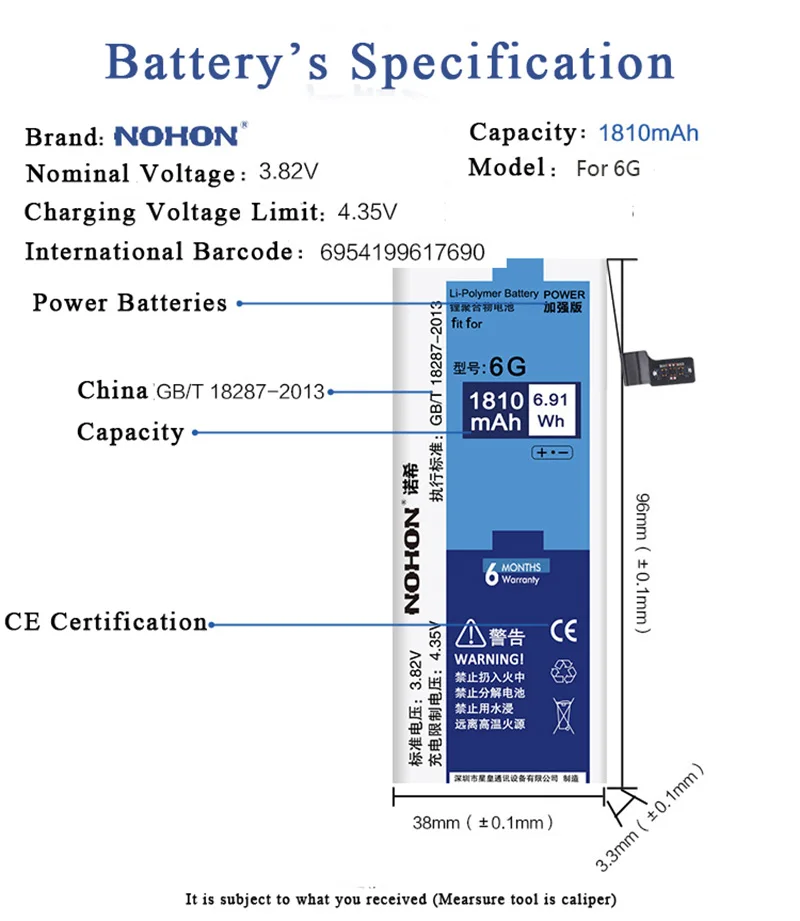 NOHON аккумулятор для iPhone 6 S 6 S 5 5S 5C SE 5SE on de i Phone iPhone5 iPhone6 iPhone5S iPhone5C iPhone6S iPhone инструменты