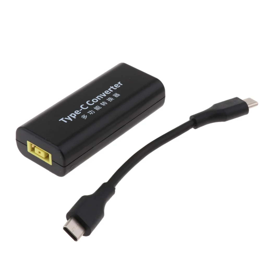 USB C Мужской адаптер для ноутбука DC зарядное устройство конвертер Lenovo Thinkpad Type
