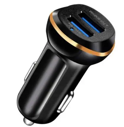 Автомобильное зарядное устройство с двумя USB разъемами 3.1A для быстрой зарядки